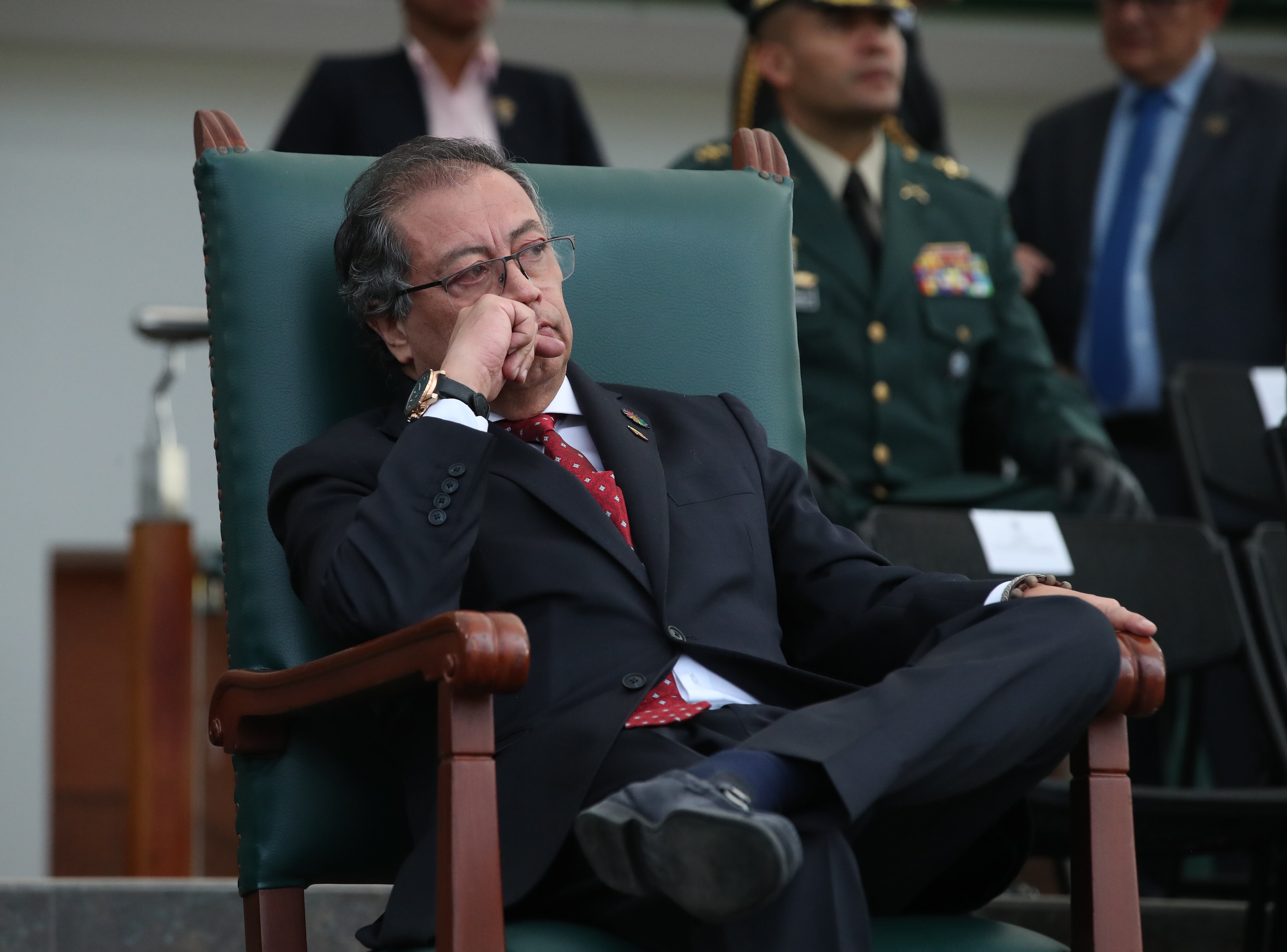 Presidente Gustavo Petro presidió la ceremonia de transmisión de mando del nuevo Comandante General de las Fuerzas Militares almirante Francisco Cubides Granados
Escuela Militar de Cadetes General José María Córdova
Bogota julio 9 del 2024
Foto Guillermo Torres Reina / Semana