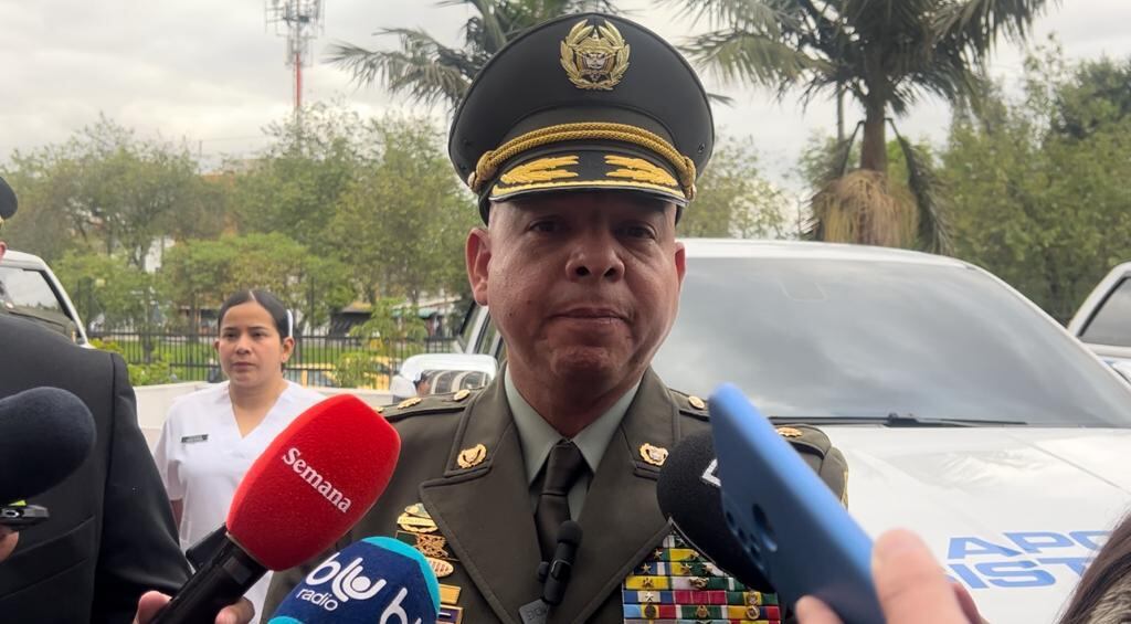 El general Nicolás Zapata, director encargado de la Policía entregó detalles de la captura de alias Juanfer.
