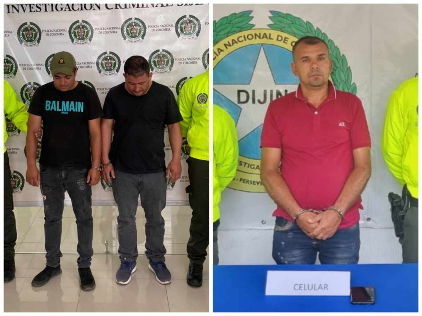 Estos son los capturados.