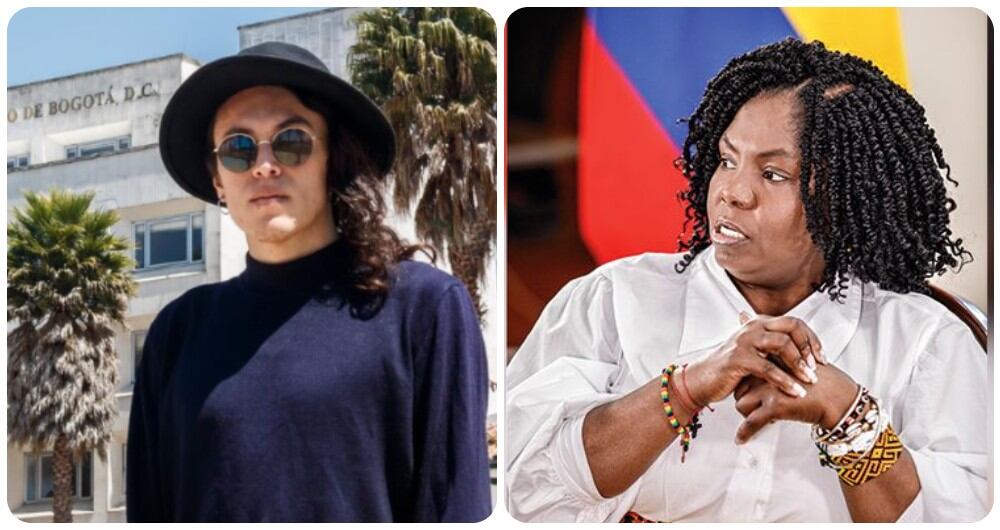 Gareth Steven Sella y Francia Márquez.