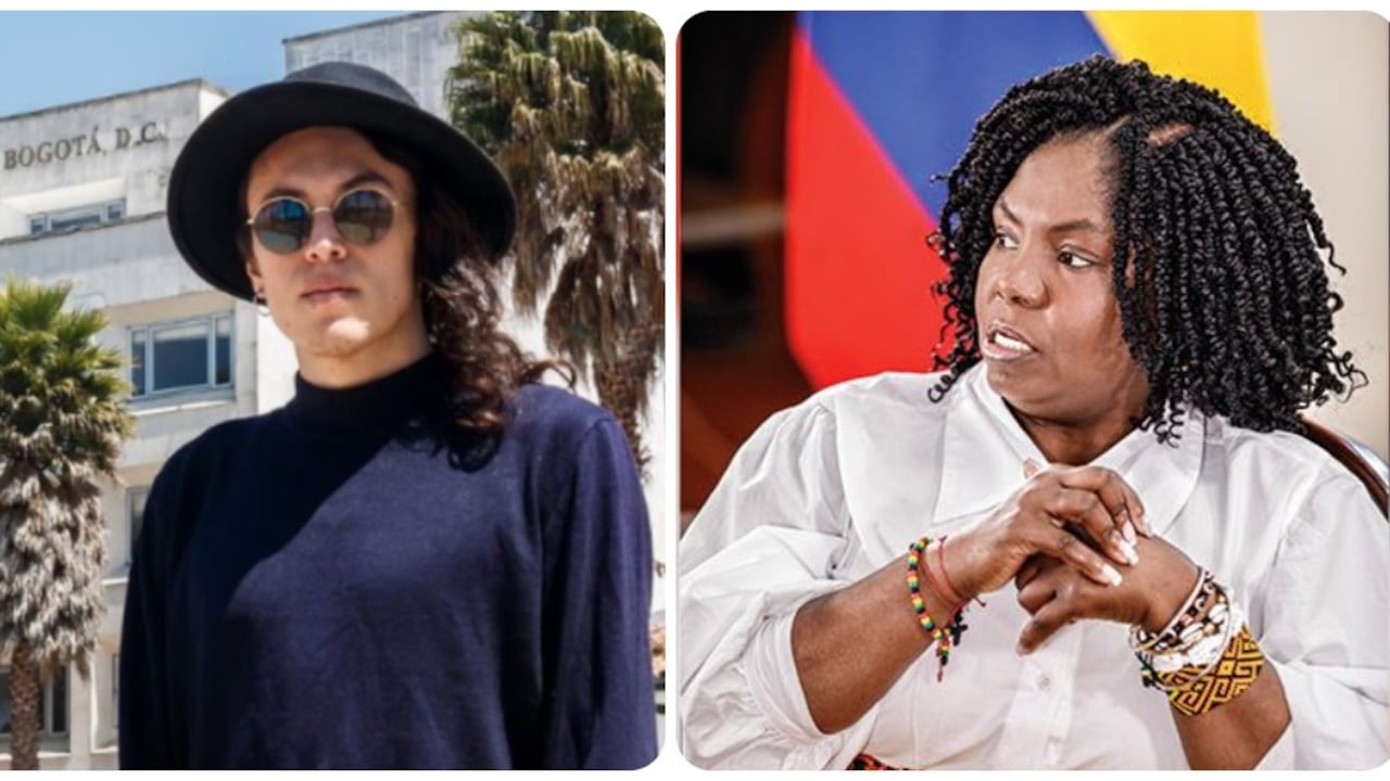 Gareth Steven Sella y Francia Márquez.