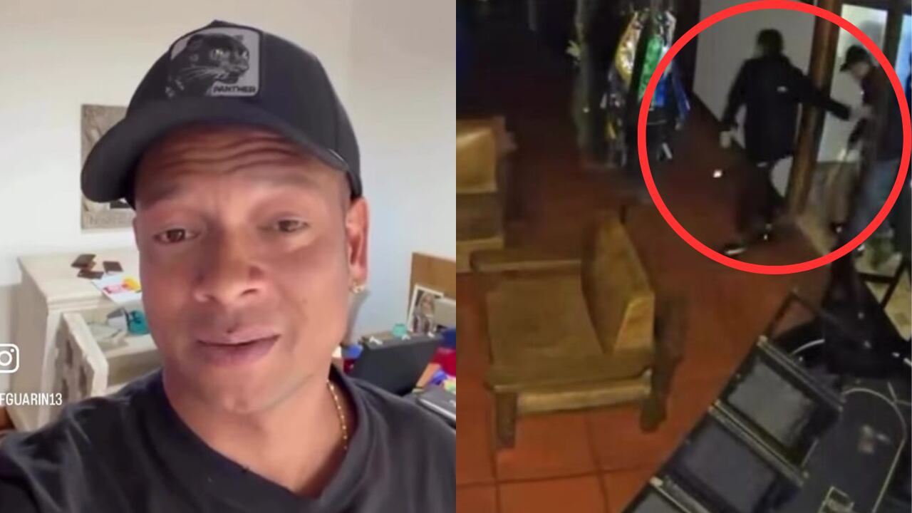 El exfutbolista fue víctima de robo y denunció a través de las redes sociales.