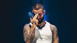 Maluma durante su concierto en Barcelona que le dio inicio a su gira en Europa