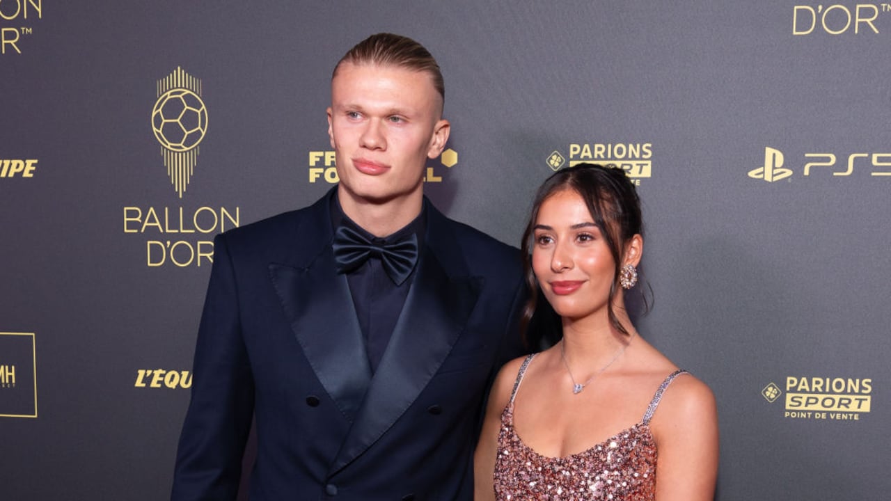 Erling Haaland y Isabel Haugseng Johansen
