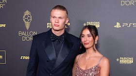 Erling Haaland y Isabel Haugseng Johansen