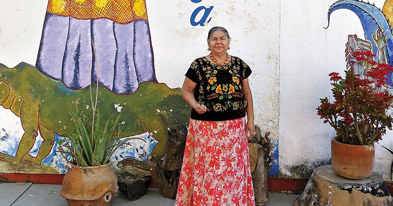 ??Ofelia Toledo creó el restaurante Yu Ne Nisa, en el que despacha comida itsmeña, prehispánica y mestiza. Un infaltable si visita Oacaxa.