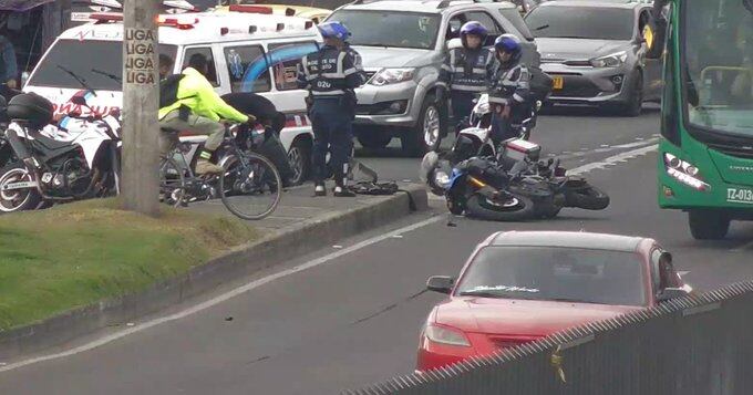 El choque involucró dos motociclistas.