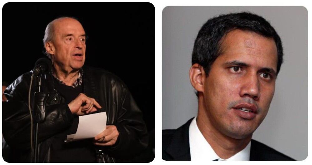 Álvaro Leyva y Juan Guaidó.