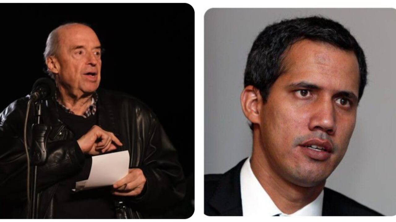 Álvaro Leyva y Juan Guaidó.