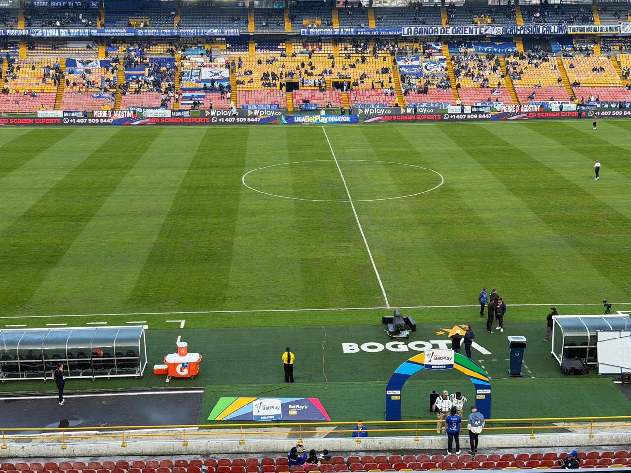 El Estadio El Campín antes de Millonarios vs. Águilas.