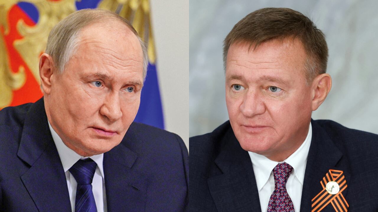 Vladimir Putin y Roman Starovoit