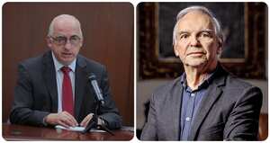Leonardo Villar, gerente del Banco de la República y Ricardo Bonilla, ministro de Hacienda