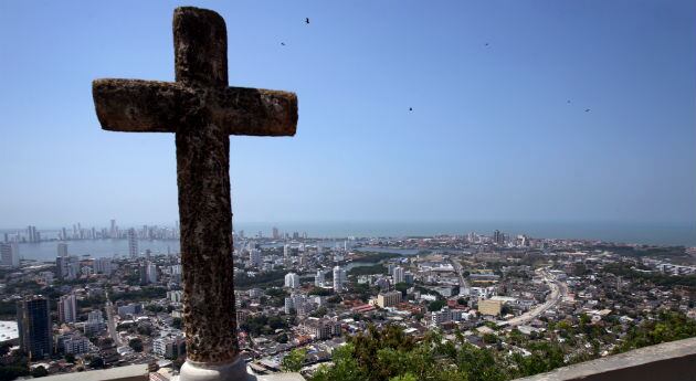 Panorámica de Cartagena desde el cerro de La Popa.