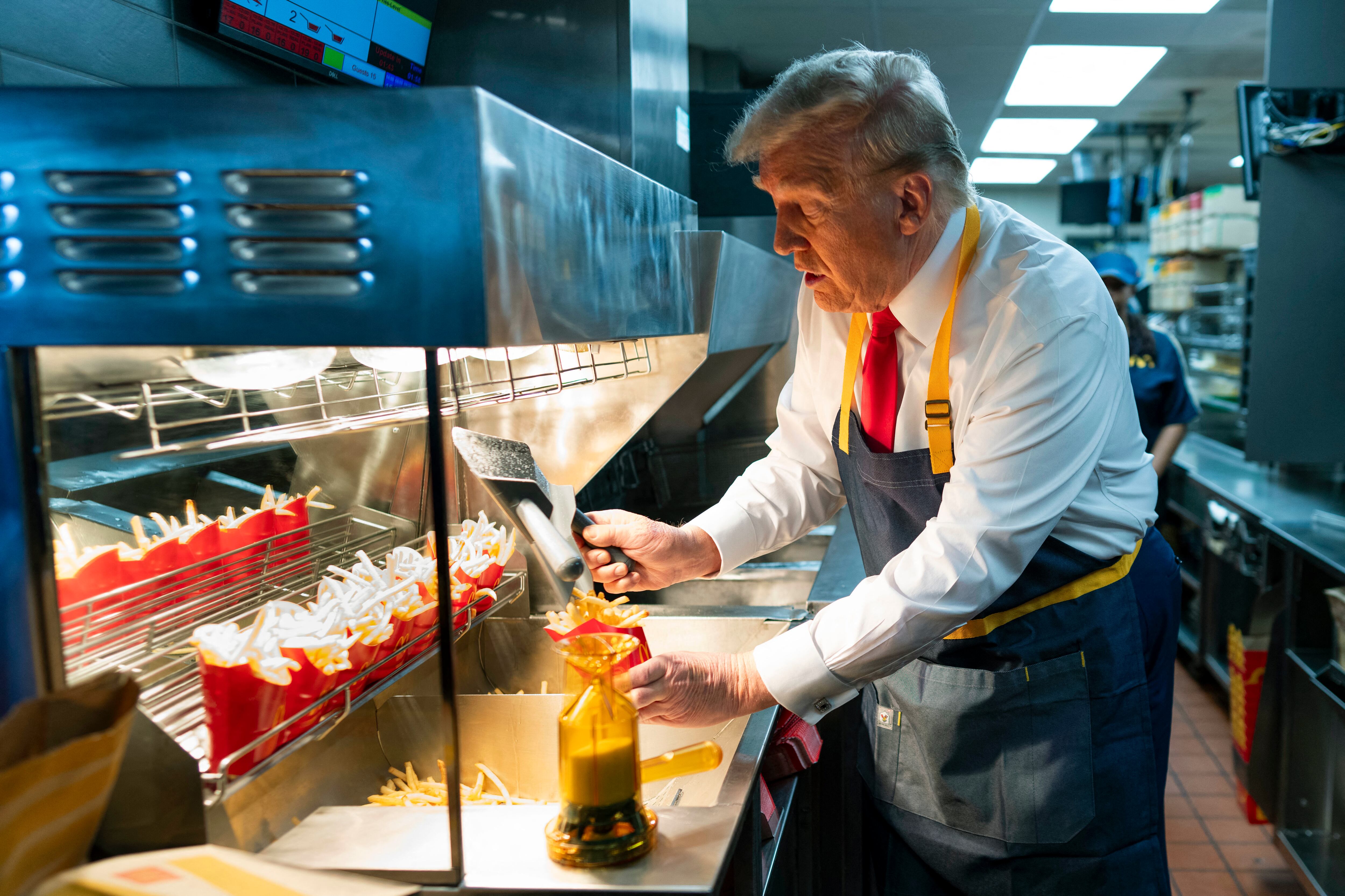 Donald Trump en McDonald's