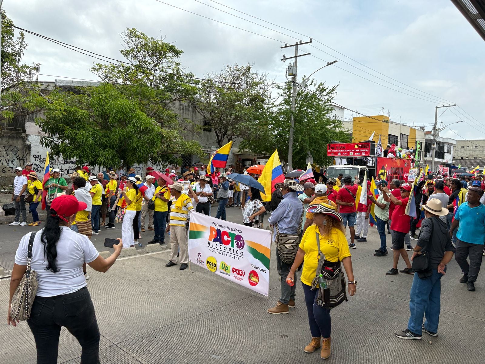 Marchas primero de mayo en la ciudad de Barranquilla