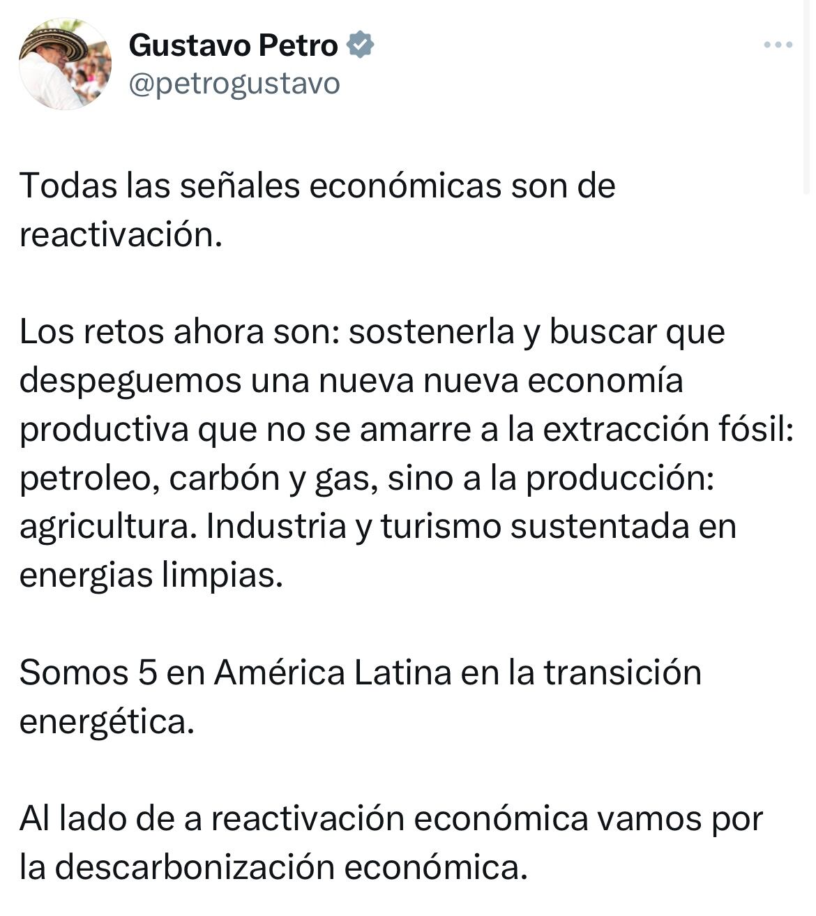 Mensaje presidente Gustavo Petro