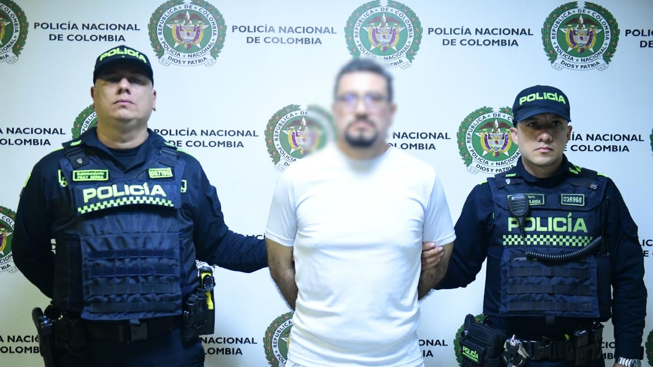 Mexicano capturado en Medellín.