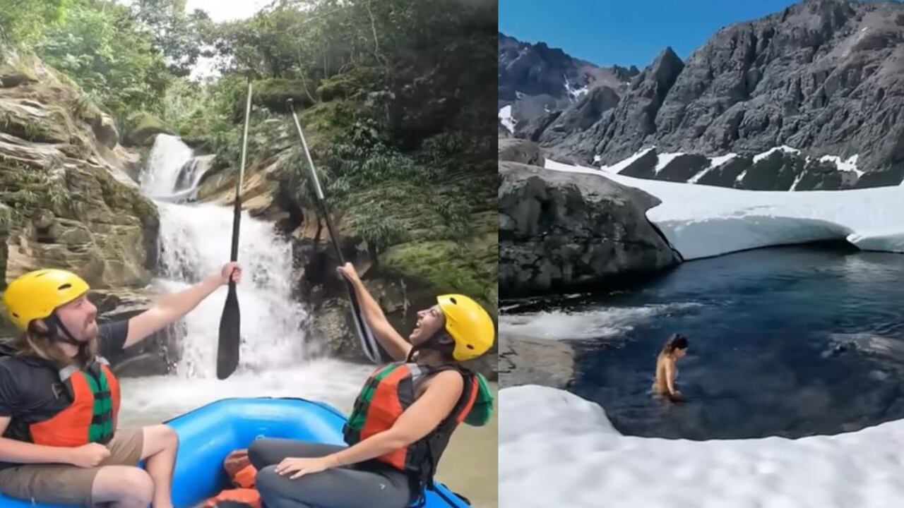 Turistas viajando por Colombia