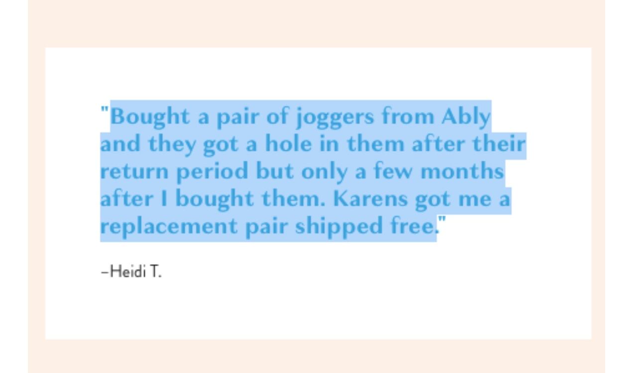 Esto opinó un usuaria de Karens for Hire