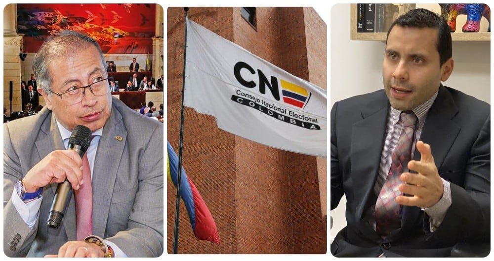 Gustavo Petro, Altus Baquero y el Consejo Nacional Electoral.