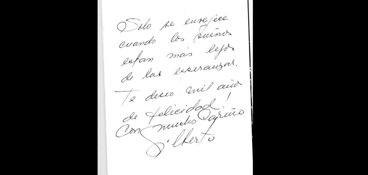 Otra de las cartas que escribió Gilberto Rodríguez a Aura Restrepo, su expareja.