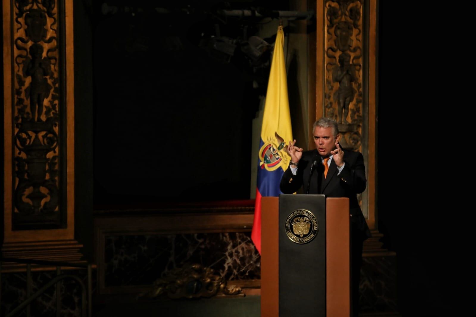 30 años de la Fiscalia en el Teatro Colón evento con El Presidente Iván Duque y Fiscal General de la Nación Francisco Barbosa