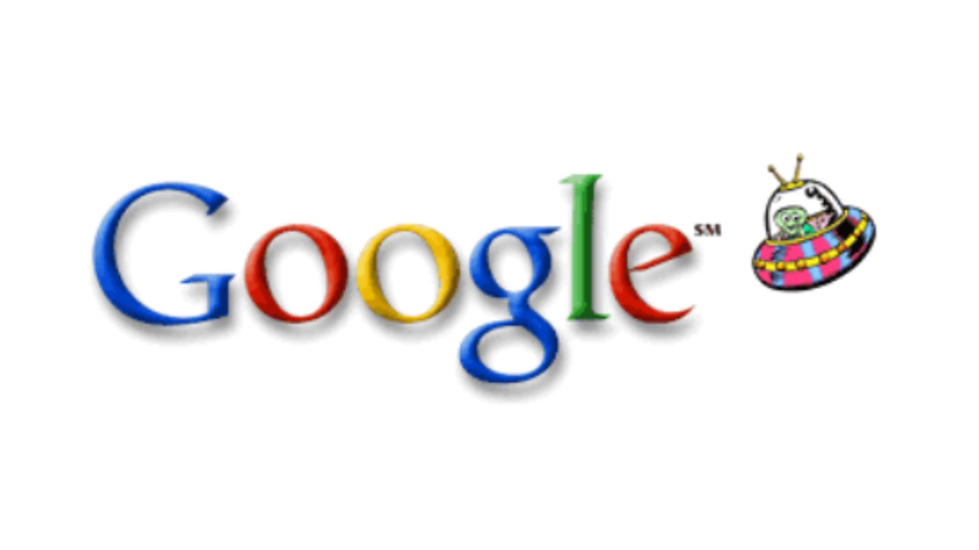 Doodle de Google sobre extraterrestres en el año 2000.