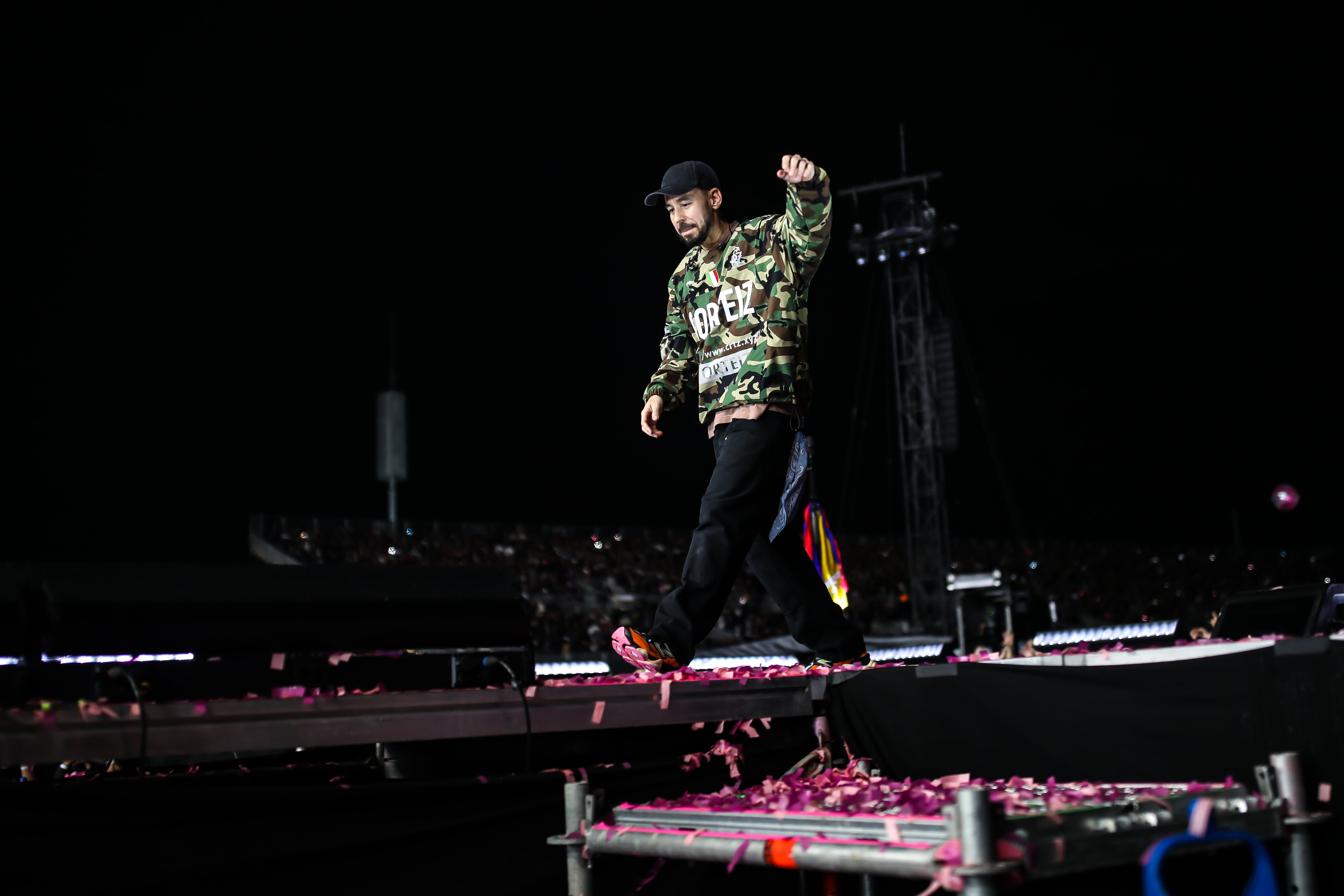 Linkin Park en el Vive Claro de Bogotá, el 25 de octubre de 2025.