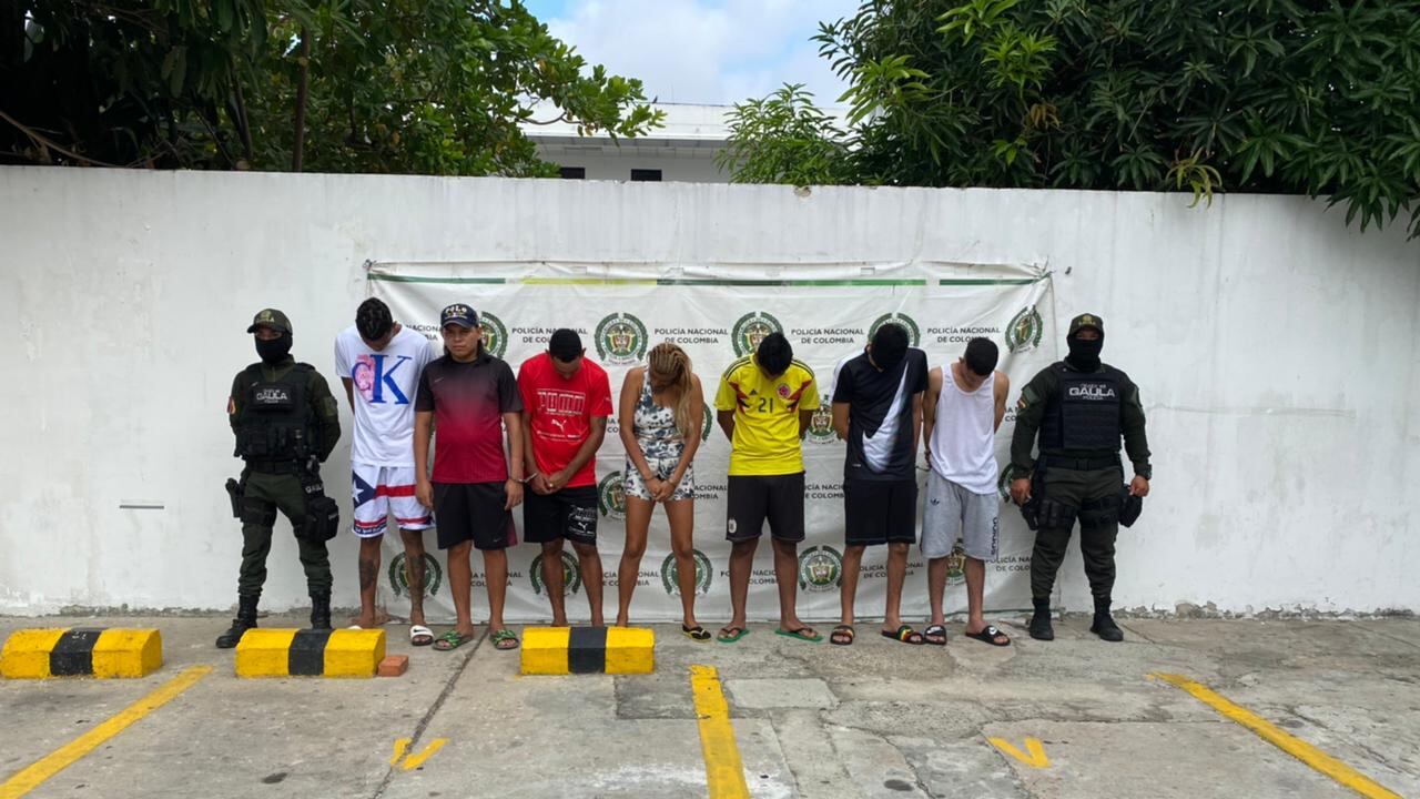 Fueron siete capturados para la desarticulación del grupo delincuencial los pepes del sur