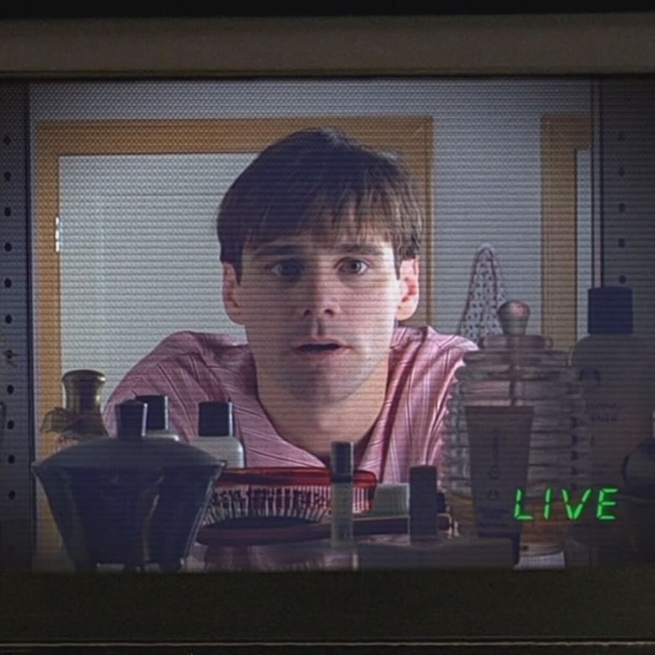 Jim Carrey en The Truman Show. Foto: Instagram @welcome.jpeg.