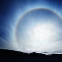 El halo solar es un fenómeno óptico bastante usual.