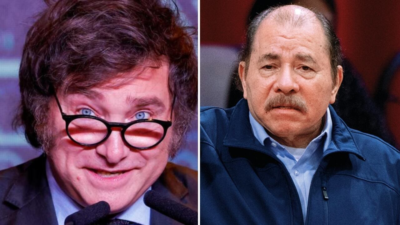 Javier Milei y Daniel Ortega