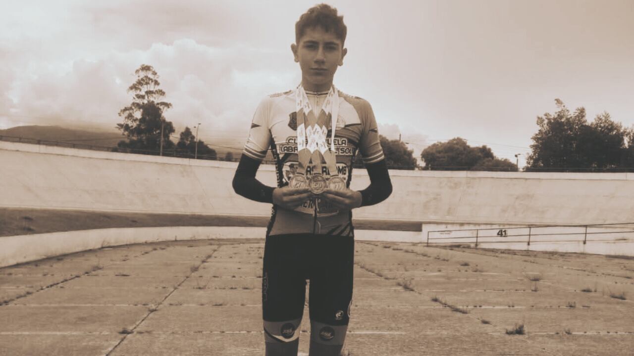 El pedalista estaba entrenando cuando ocurrió todo.