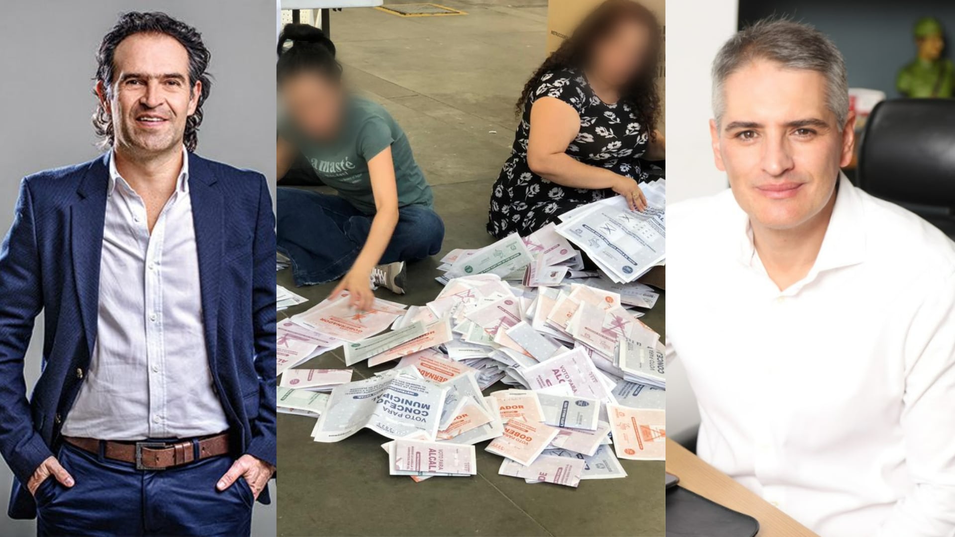 Votos en Medellín: Federico Gutiérrez y Andrés Julián Rendón.