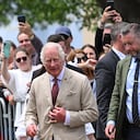 Britain's King Charles III arrives to visit Viscri village, central Transylvania region, Romania on June 6, 2023. Britain's King Charles III is on a solo visit in the eastern European country. Charles' trip to Romania is his first abroad since he was crowned king on May 6. (Photo by Daniel MIHAILESCU / AFP)