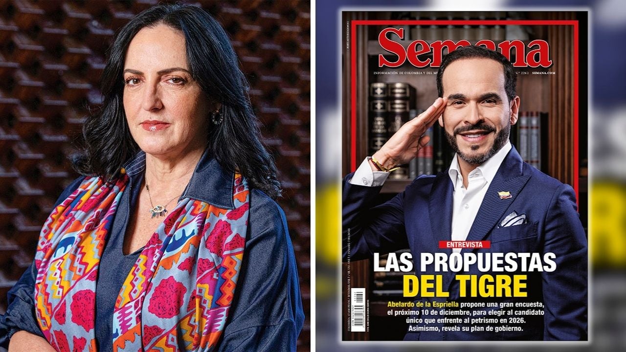 Senadora María Fernanda Cabal y precandidato Abelardo de la Espriella.