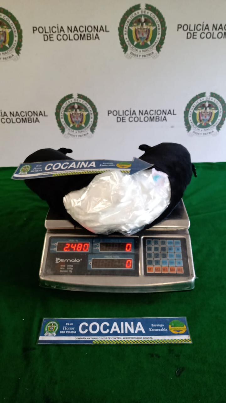 Este cargamento de cocaína tenía como destino España, según la Policía.
