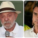 Lula y Flávio Bolsonaro