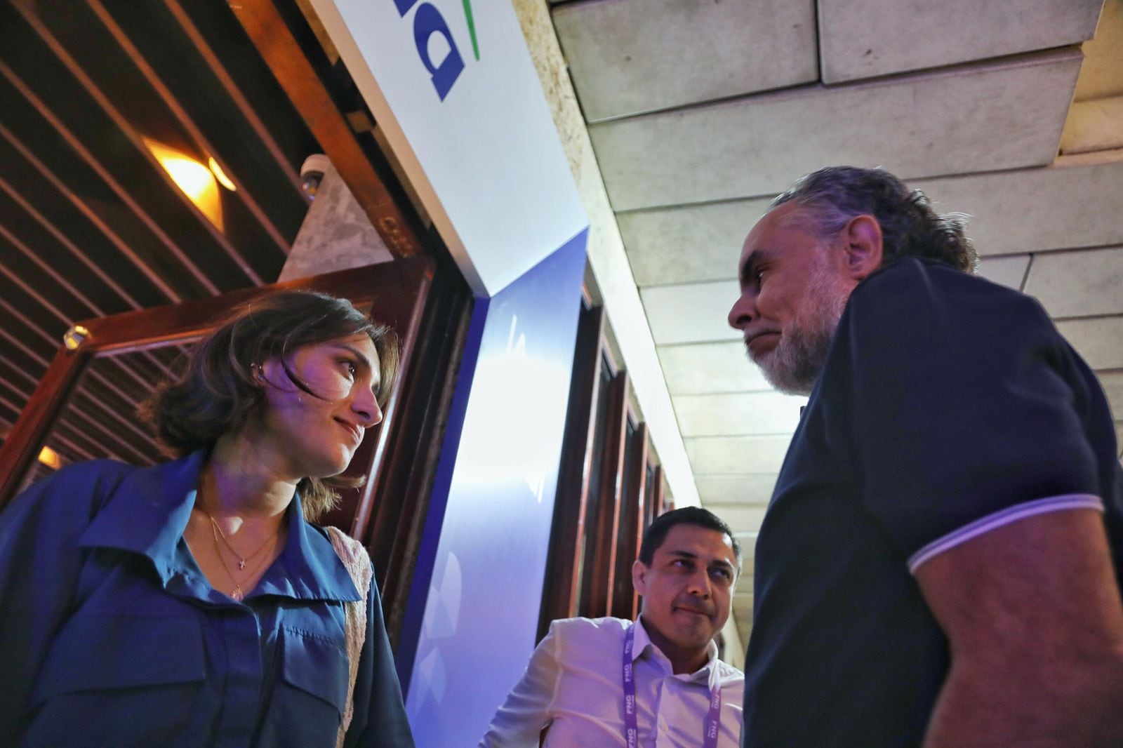 Canciller Laura Sarabia y el ministro del Interior, Armando Benedetti.