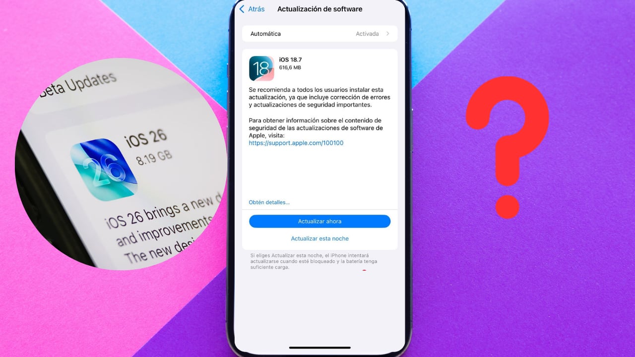 Por qué algunos iPhone muestran iOS 18.7 en lugar de iOS 26 al actualizar