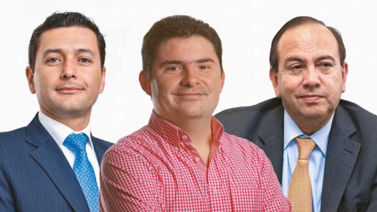 Jorge Castaño, Luis F. Henao y Santiago Perdomo.