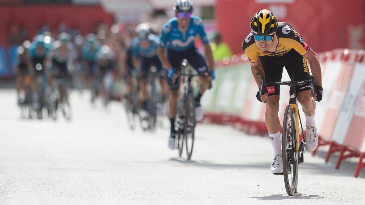 Primoz Roglic, ganador de la etapa 11 en la Vuelta a España.
