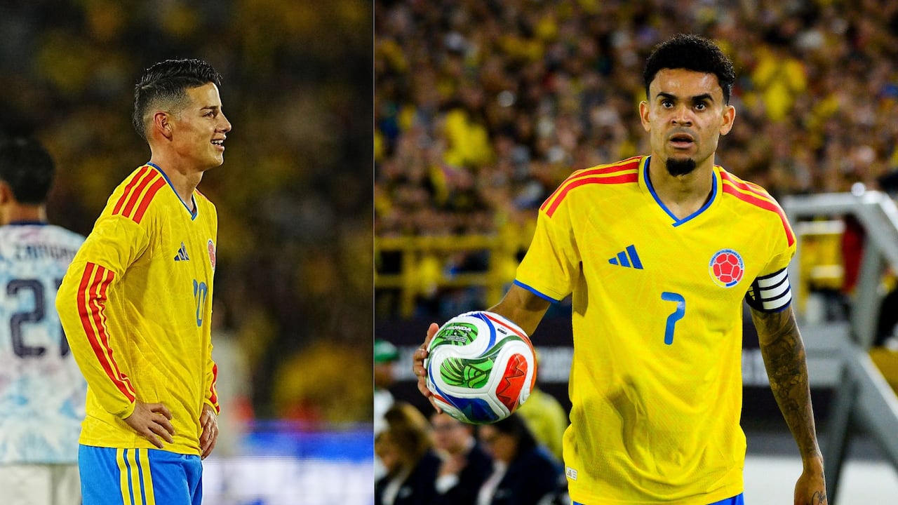 James Rodríguez y Luis Díaz liderarán el ataque de Colombia