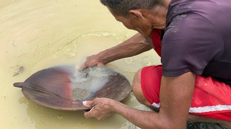 Minería en el Bajo Cauca antioqueño.