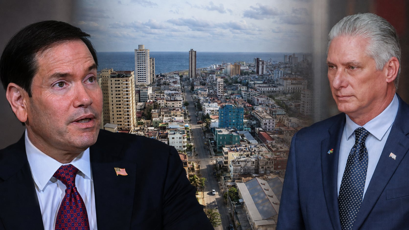 Marco Rubio y Miguel Díaz Canel