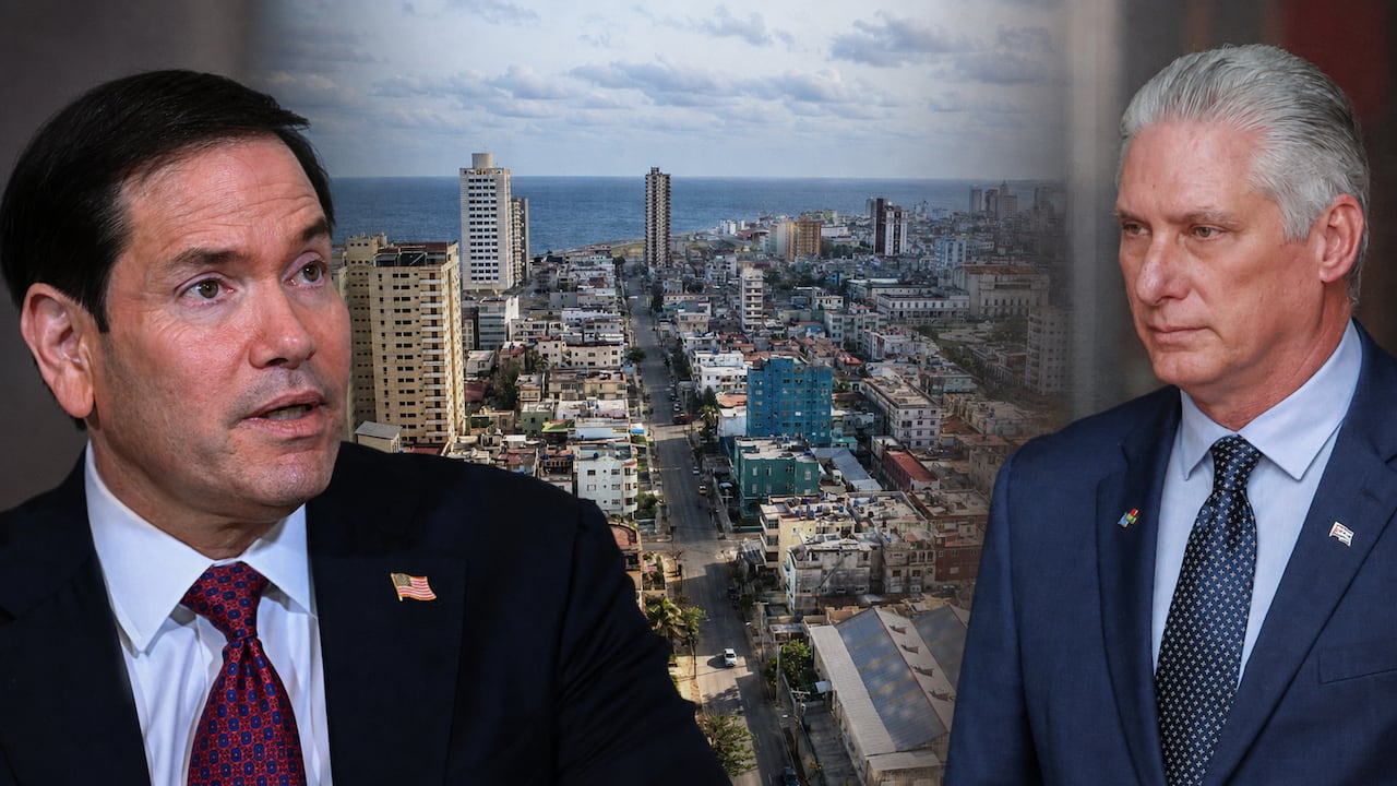 Marco Rubio y Miguel Díaz Canel