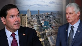 Marco Rubio y Miguel Díaz Canel