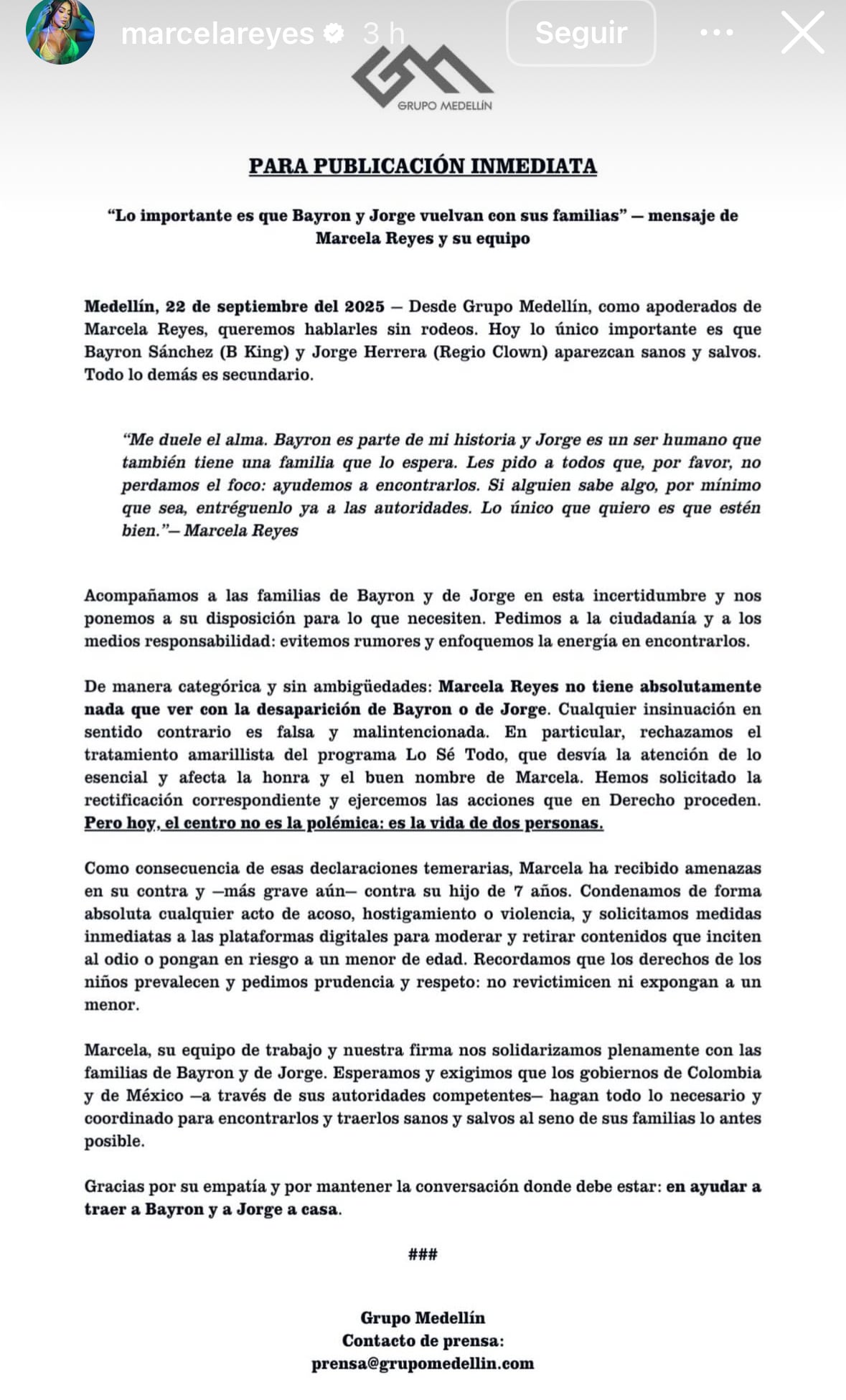 Estas fueron las palabras de la exesposa del fallecido cantante B King.