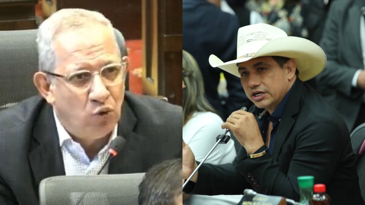 Los senadores Jhon Jairo Roldán y Alirio Barrera.