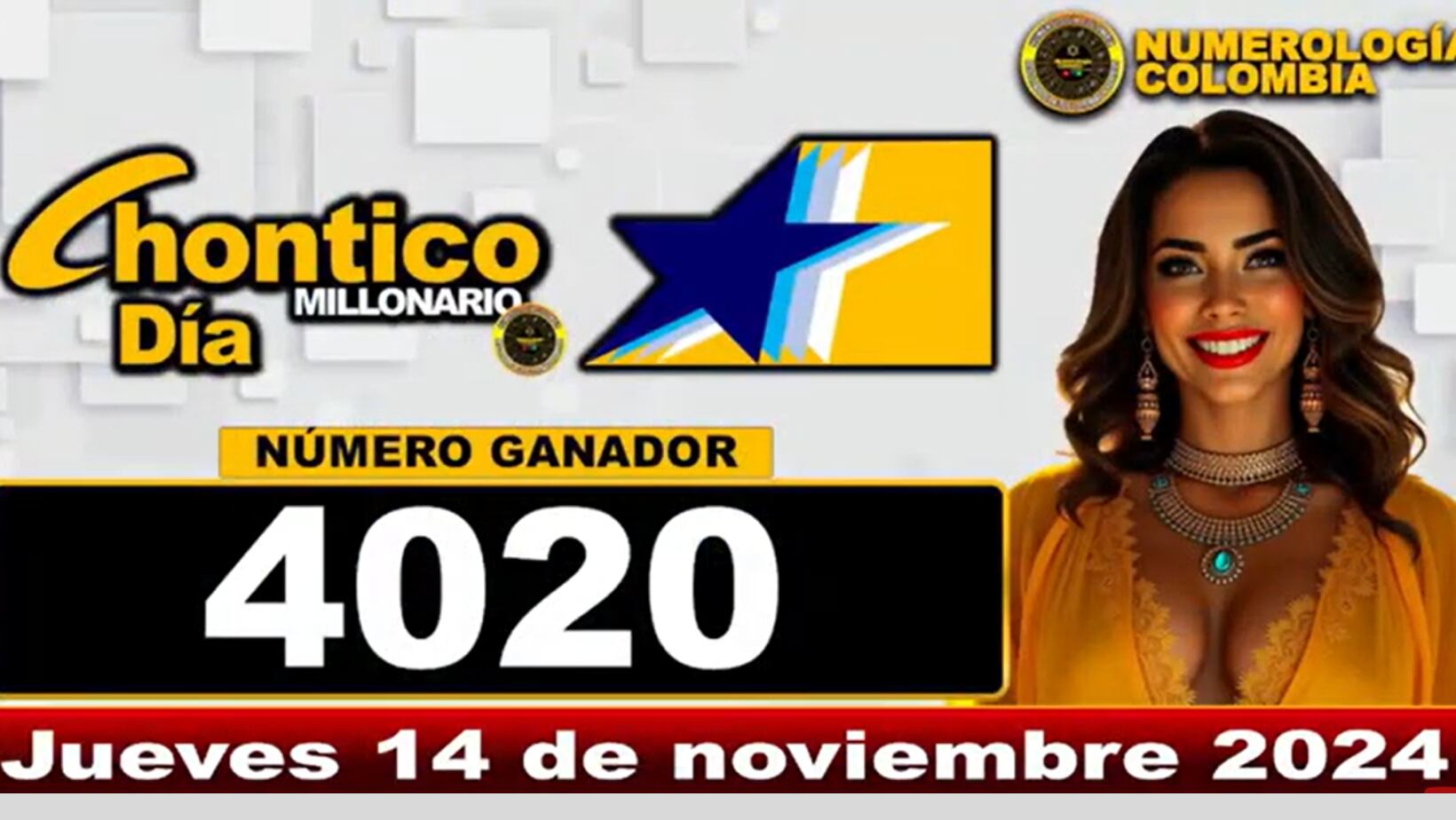 Resultado Lotería Chontico Día 14 de noviembre de 2024